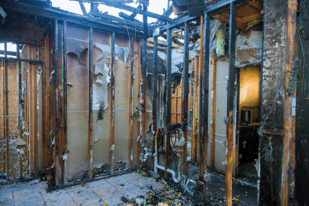 Professional Emergency Fire Cleanup technician working in Grantley, PA